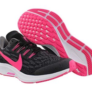 Nike Boy's Air Zoom Pegasus 36 Running Shoe, Black/Hyper Pink/Gunsmoke/White, 6 Big Kid