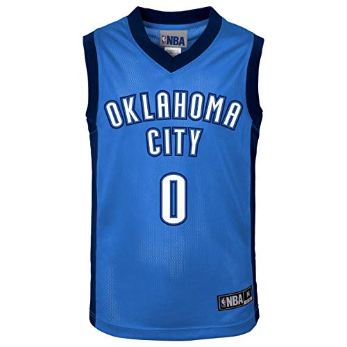 Outerstuff Russell Westbrook Oklahoma City Thunder #0 Boys Home Player Jersey (Small 6/7) Blue