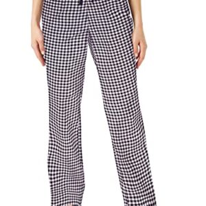 Amazon Essentials Women's Poplin Sleep Pant, Black Gingham, Medium