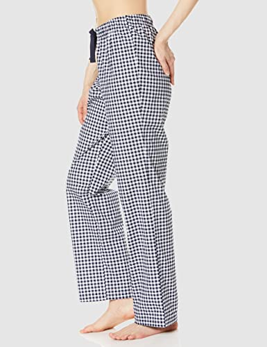 Amazon Essentials Women's Poplin Sleep Pant, Black Gingham, Medium