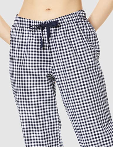 Amazon Essentials Women's Poplin Sleep Pant, Black Gingham, Medium