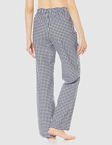 Amazon Essentials Women's Poplin Sleep Pant, Black Gingham, Medium