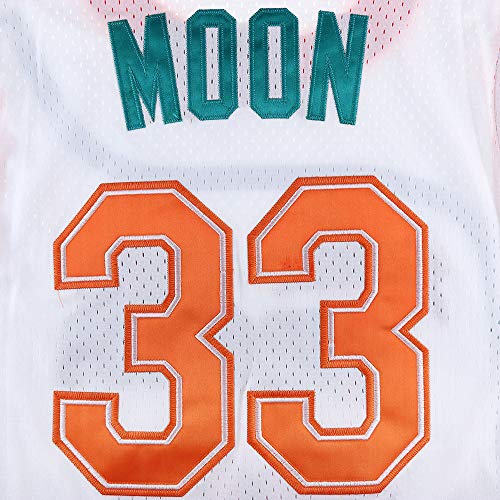 Aolapo Flint Tropics Jersey Moon 33 Basketball Jerseys for Men S-XXXL White