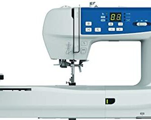 EverSewn Sparrow X Next-Generation Sewing and Embroidery Machine-Customize Designs and Monitor Projects from Your Smart Device, White