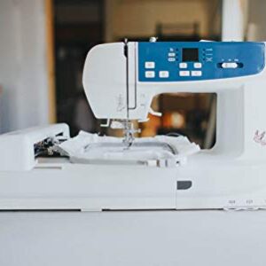 EverSewn Sparrow X Next-Generation Sewing and Embroidery Machine-Customize Designs and Monitor Projects from Your Smart Device, White