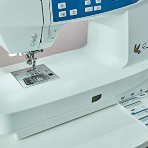 EverSewn Sparrow X Next-Generation Sewing and Embroidery Machine-Customize Designs and Monitor Projects from Your Smart Device, White