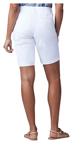 Lee Women's Regular Fit Chino Bermuda Short, White, 12