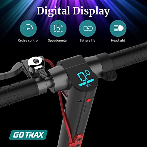 Gotrax GXL V2 Electric Scooter, 8.5" Pneumatic Tire, Max 12 Mile and 15.5Mph Speed, EABS and Rear Disk Brake,Foldable Escooter for Adult,Black