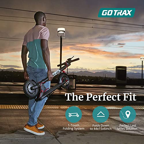 Gotrax GXL V2 Electric Scooter, 8.5" Pneumatic Tire, Max 12 Mile and 15.5Mph Speed, EABS and Rear Disk Brake,Foldable Escooter for Adult,Black