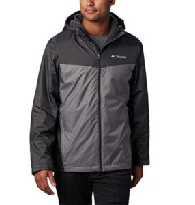 columbia men's glennaker sherpa lined jacket, shark/city grey, x-large