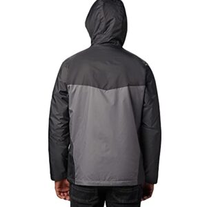 Columbia Men's Glennaker Sherpa Lined Jacket, Shark/City Grey, X-Large