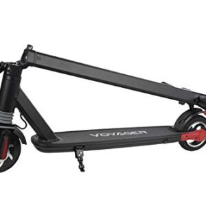 Voyager Proton Foldable Electric Scooter with LCD Display, LED Headlight and Light Strip, 15 MPH Max Speed, Long Range Battery Up to 6 Miles