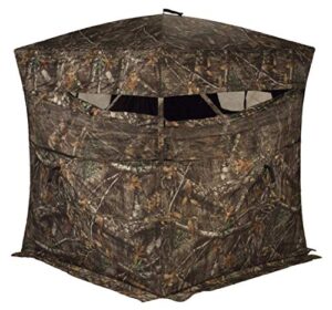 rhino blinds r150-rte 3 person hunting ground blind, realtree edge
