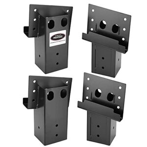 mofeez outdoor 4x4 compound angle brackets for deer stand hunting blinds shooting shack (set of 4)