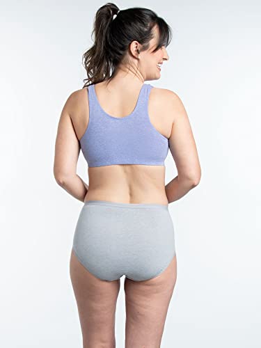 Fruit of the Loom Women's Beyondsoft Underwear, Super Soft Designed with Comfort in Mind, Available in Plus Size, Brief-Cotton Blend-12 Pack-Colors May Vary, 8