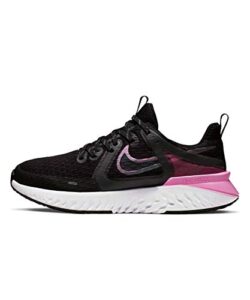 nike women's trail running shoes, black black cool grey psychic pink white 004, 4.5 uk