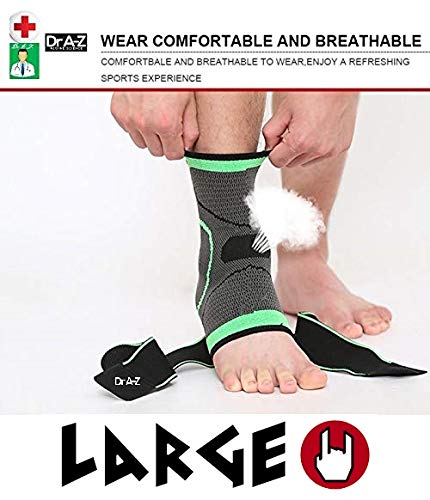 Rewind With Nature Dr A-Z Plantar Fasciitis Support Brace, Sleeves, Compression Sock - LXL