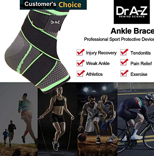 Rewind With Nature Dr A-Z Plantar Fasciitis Support Brace, Sleeves, Compression Sock - LXL