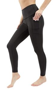 90 degree by reflex high waist tummy control interlink squat proof ankle length leggings - black - xl