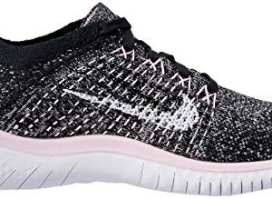 Nike Women's Free RN Flyknit 2018 Sneaker, Black/Pink Foam/White, 9.5