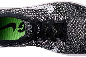 Nike Women's Free RN Flyknit 2018 Sneaker, Black/Pink Foam/White, 9.5