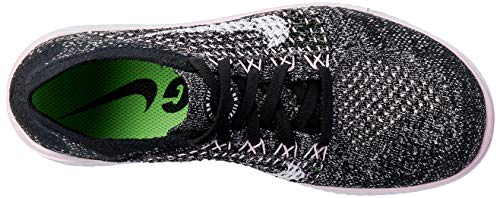 Nike Free RN Flyknit 2018 Women's Running Shoe Black/White-Pink Foam 8.5