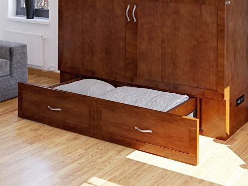 AFI Hamilton Murphy Bed Chest, Queen, Walnut