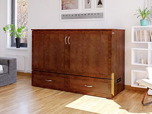 AFI Hamilton Murphy Bed Chest, Queen, Walnut