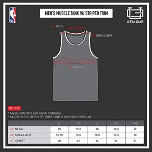 Ultra Game NBA Los Angeles Lakers Mens Jersey Sleeveless Muscle T-Shirt, Black, Small