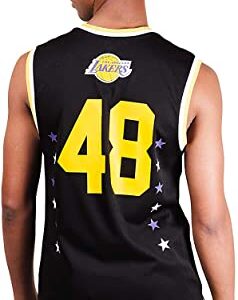 Ultra Game NBA Los Angeles Lakers Mens Jersey Sleeveless Muscle T-Shirt, Black, Small