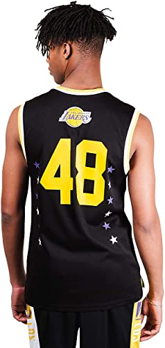 Ultra Game NBA Los Angeles Lakers Mens Jersey Sleeveless Muscle T-Shirt, Black, Small