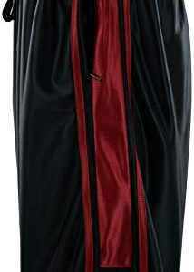 ChoiceApparel Mens Two Tone Training/Basketball Shorts with Pockets (S up to 4XL) (4XL, Zipper-Black/Red)