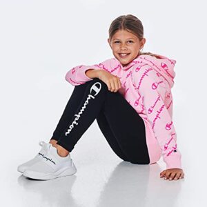 Champion Heritage Girls Performance Legging Stretch Pant | Active Athletic Pant  (Medium, Black)