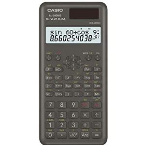 Casio FX300MSPLUS2 Scientific 2nd Edition Calculator, with New Sleek Design., Black, 0.4" x 3" x 6.4"