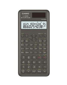 casio fx300msplus2 scientific 2nd edition calculator, with new sleek design., black, 0.4" x 3" x 6.4"