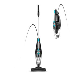 eureka home lightweight stick vacuum cleaner, powerful suction corded multi-surfaces, 3-in-1 handheld vac, blaze blue