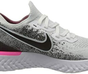 Nike Epic React Flyknit 2 Women's Running Shoe White/Black-Hyper Pink-Blue Tint 6.0