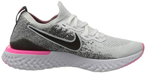 Nike Epic React Flyknit 2 Women's Running Shoe White/Black-Hyper Pink-Blue Tint 6.0