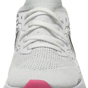 Nike Epic React Flyknit 2 Women's Running Shoe White/Black-Hyper Pink-Blue Tint 6.0