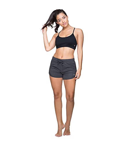 Colosseum Active Women's Simone Cotton Blend Yoga and Running Short (Black, Large)