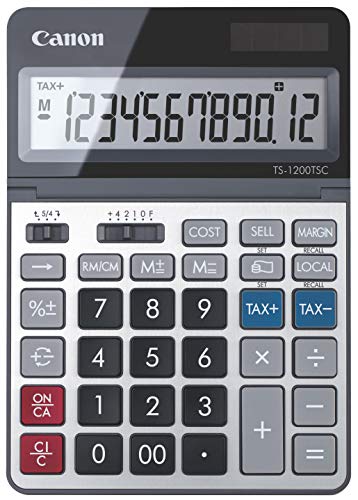 Canon USA 2468C001 Canon TS-1200TSC Desktop Calculator with LCD Display