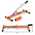 Laminate Flooring Cutter Hand Tool Heavy Duty Steel Orange Color Flooring Cutter Hand Tile Tool V-Support Vinyl Wood Planks Floor Cutting Comfort Grip Handle Straight Cut Free Angle Cut L Cut and Leng