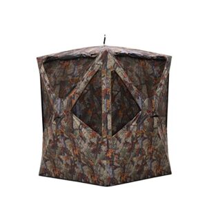 barronett blinds pr300bt prowler 300 tall pop-up portable hunting blind, woodland camo, multi