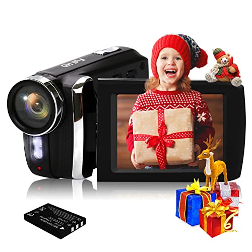 Vmotal Video Camera for Kids Camcorder 1080P 24 MP Digital Camera Recorder 2.8 Inch 270 Degree Rotation Screen Vlogging Camera YouTube TikTok Camcorder for Kids Teens Student Beginners Sensiors