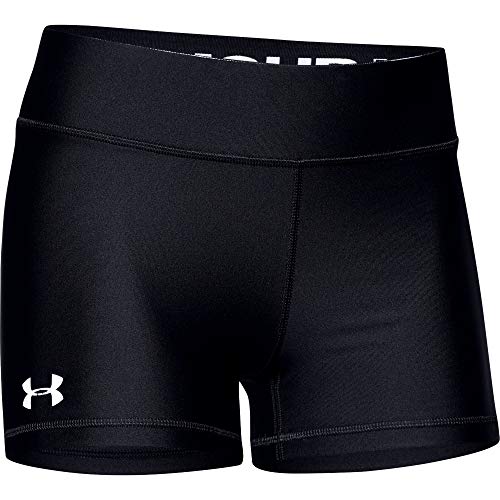 Under Armour Women's Team Shorty 3 , Black (001)/White , Medium