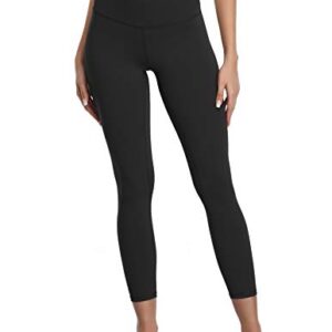 Colorfulkoala Women's Buttery Soft High Waisted Yoga Pants 7/8 Length Leggings (M, Black)