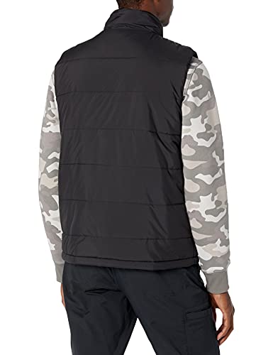 Amazon Essentials Men's Midweight Puffer Vest, Black, Medium