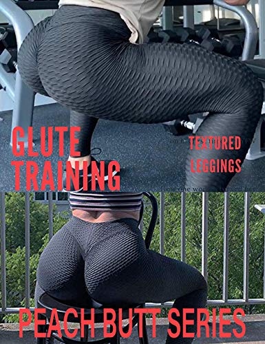 TIK Tok Leggings for Women Butt Lift Workout Leggings Tummy Control Yoga Pants High Waist Tiktok Butt Leggings A-Black