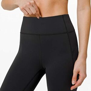 PHISOCKAT High Waist Yoga Pants with Pockets, Tummy Control 4 Way Stretch Women Yoga Leggings with 3 Pockets Black, Medium