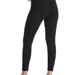 YUNOGA Women's Soft High Waisted Yoga Pants Tummy Control Ankle Length Leggings (XL, Black)